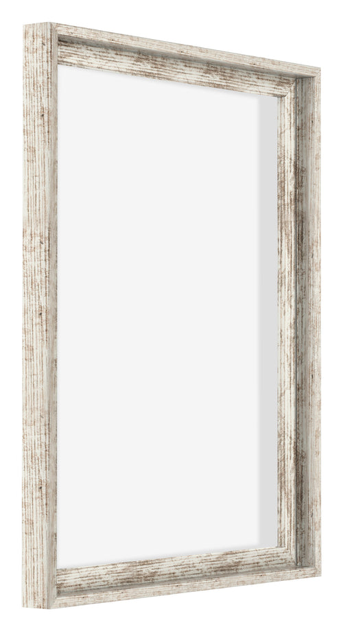 Lyon MDF Baklijst 4 5 Wit Vintage Voorzijde Schuin | Yourdecoration.be