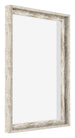 Lyon MDF Baklijst 4 5 Wit Vintage Voorzijde Schuin | Yourdecoration.be