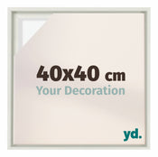 Lyon MDF Baklijst 40x40cm Wit Mat Voorzijde Maat | Yourdecoration.be