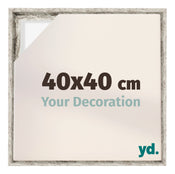 Lyon MDF Baklijst 40x40cm Wit Vintage Voorzijde Maat | Yourdecoration.be