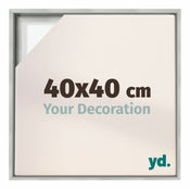 Lyon MDF Baklijst 40x40cm Zilver Mat Voorzijde Maat | Yourdecoration.be