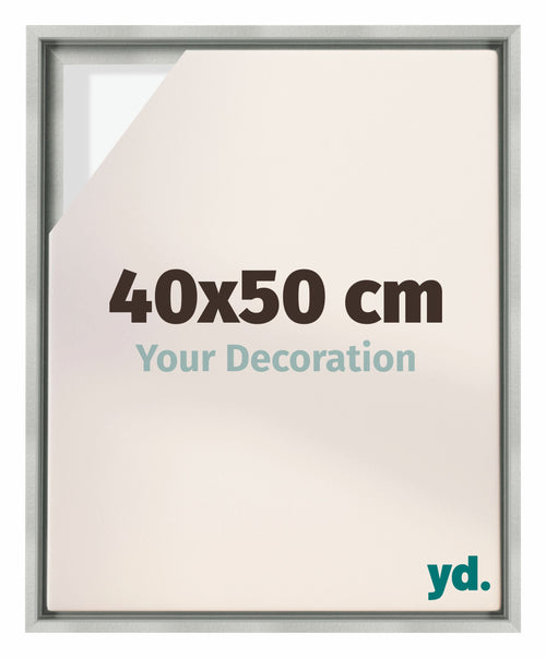 Lyon MDF Baklijst 40x50cm Zilver Mat Voorzijde Maat | Yourdecoration.be