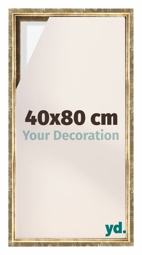Lyon MDF Baklijst 40x80cm Goud Antiek Voorzijde Maat | Yourdecoration.be