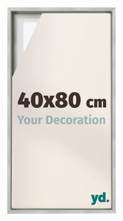 Lyon MDF Baklijst 40x80cm Zilver Mat Voorzijde Maat | Yourdecoration.be