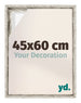 Lyon MDF Baklijst 45x60cm Wit Vintage Voorzijde Maat | Yourdecoration.be