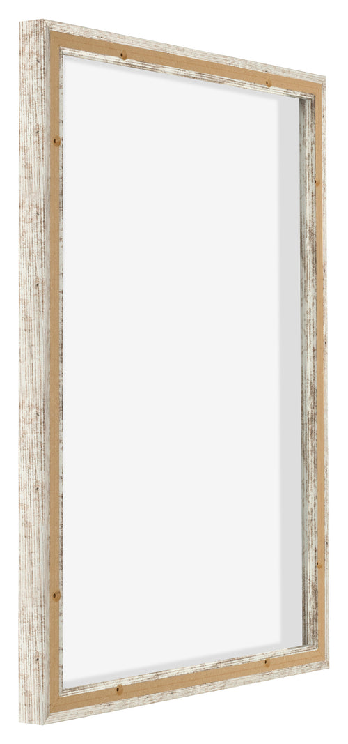 Lyon MDF Baklijst 5 7 Wit Vintage Achterzijde Schuin | Yourdecoration.be