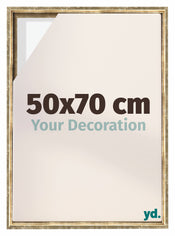 Lyon MDF Baklijst 50x70cm Goud Antiek Voorzijde Maat | Yourdecoration.be