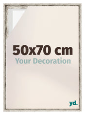 Lyon MDF Baklijst 50x70cm Wit Vintage Voorzijde Maat | Yourdecoration.be