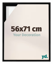 Lyon MDF Baklijst 56x71cm Zwart Mat Voorzijde Maat | Yourdecoration.be
