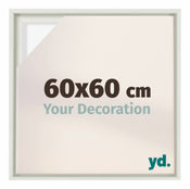Lyon MDF Baklijst 60x60cm Wit Mat Voorzijde Maat | Yourdecoration.be