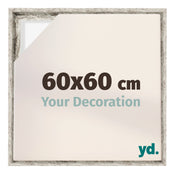 Lyon MDF Baklijst 60x60cm Wit Vintage Voorzijde Maat | Yourdecoration.be