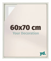 Lyon MDF Baklijst 60x70cm Wit Mat Voorzijde Maat | Yourdecoration.be