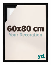 Lyon MDF Baklijst 60x80cm Zwart Mat Voorzijde Maat | Yourdecoration.be