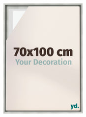 Lyon MDF Baklijst 70x100cm Zilver Mat Voorzijde Maat | Yourdecoration.be
