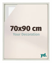 Lyon MDF Baklijst 70x90cm Wit Mat Voorzijde Maat | Yourdecoration.be