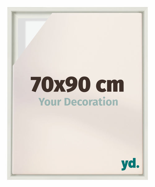 Lyon MDF Baklijst 70x90cm Wit Mat Voorzijde Maat | Yourdecoration.be