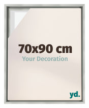 Lyon MDF Baklijst 70x90cm Zilver Mat Voorzijde Maat | Yourdecoration.be