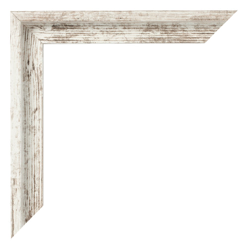 Lyon MDF Baklijst Wit Vintage Hoek | Yourdecoration.be
