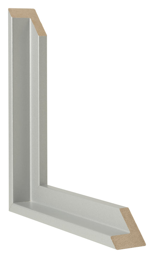 Lyon MDF Baklijst Zilver Mat Doorsnede | Yourdecoration.be