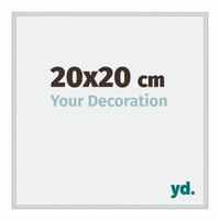 Miami Aluminium Fotokader 20x20cm Zilver Mat Voorzijde Maat | Yourdecoration.be