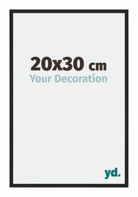 Miami Aluminium Fotokader 20x30cm Zwart Hoogglans Voorzijde Maat | Yourdecoration.be