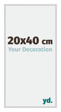 Miami Aluminium Fotokader 20x40cm Zilver Mat Voorzijde Maat | Yourdecoration.be