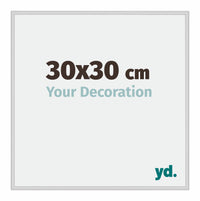 Miami Aluminium Fotokader 30x30cm Zilver Mat Voorzijde Maat | Yourdecoration.be