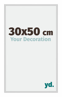 Miami Aluminium Fotokader 30x50cm Zilver Mat Voorzijde Maat | Yourdecoration.be