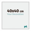 Miami Aluminium Fotokader 40x40cm Zilver Mat Voorzijde Maat | Yourdecoration.be