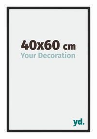 Miami Aluminium Fotokader 40x60cm Zwart Hoogglans Voorzijde Maat | Yourdecoration.be