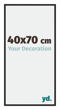 Miami Aluminium Fotokader 40x70cm Zwart Hoogglans Voorzijde Maat | Yourdecoration.be