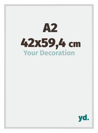 Miami Aluminium Fotokader 42x59 4cm A2 Zilver Mat Voorzijde Maat | Yourdecoration.be