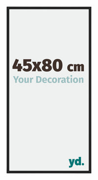 Miami Aluminium Fotokader 45x80cm Zwart Hoogglans Voorzijde Maat | Yourdecoration.be
