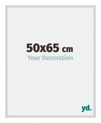 Miami Aluminium Fotokader 50x65cm Zilver Mat Voorzijde Maat | Yourdecoration.be