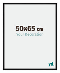 Miami Aluminium Fotokader 50x65cm Zwart Hoogglans Voorzijde Maat | Yourdecoration.be