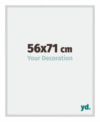Miami Aluminium Fotokader 56x71cm Zilver Mat Voorzijde Maat | Yourdecoration.be