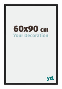 Miami Aluminium Fotokader 60x90cm Zwart Hoogglans Voorzijde Maat | Yourdecoration.be