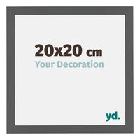 Mura MDF Fotokader 20x20cm Antraciet Voorzijde Maat | Yourdecoration.be