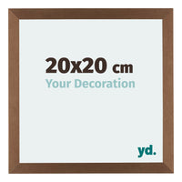 Mura MDF Fotokader 20x20cm Koper Decor Voorzijde Maat | Yourdecoration.be