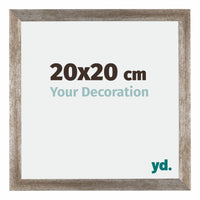 Mura MDF Fotokader 20x20cm Metaal Vintage Voorzijde Maat | Yourdecoration.be