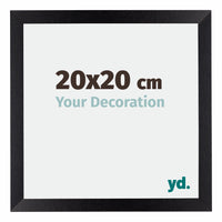 Mura MDF Fotokader 20x20cm Zwart Mat Voorzijde Maat | Yourdecoration.be