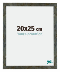 Mura MDF Fotokader 20x25cm Blauw Goud Gemeleerd Voorzijde Maat | Yourdecoration.be