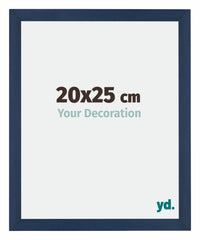 Mura MDF Fotokader 20x25cm Donkerblauw Geveegd Voorzijde Maat | Yourdecoration.be