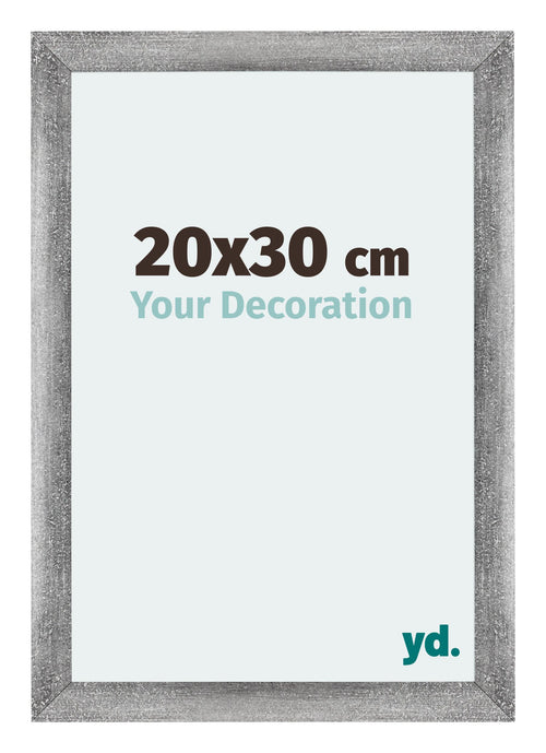Mura MDF Fotokader 20x30cm Grijs Geveegd Voorzijde Maat | Yourdecoration.be