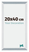 Mura MDF Fotokader 20x40cm Aluminium Geborsteld Voorzijde Maat | Yourdecoration.be