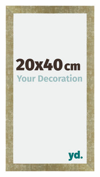 Mura MDF Fotokader 20x40cm Goud Antiek Voorzijde Maat | Yourdecoration.be