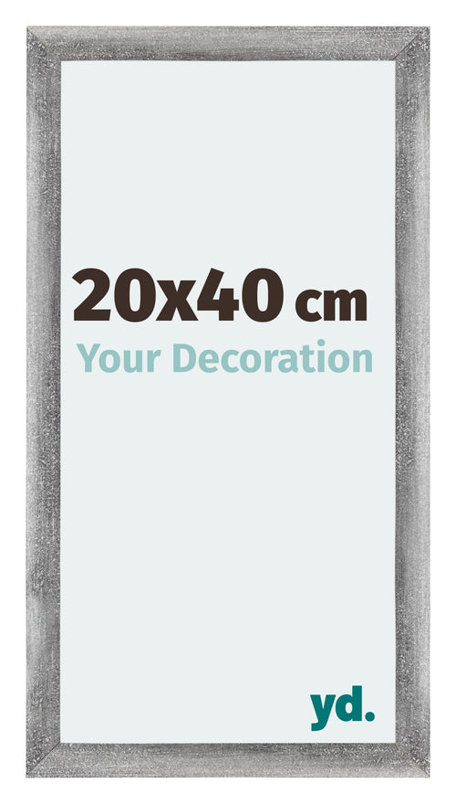 Mura MDF Fotokader 20x40cm Grijs Geveegd Voorzijde Maat | Yourdecoration.be