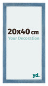 Mura MDF Fotokader 20x40cm Helder Blauw Geveegd Voorzijde Maat | Yourdecoration.be