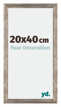 Mura MDF Fotokader 20x40cm Metaal Vintage Voorzijde Maat | Yourdecoration.be
