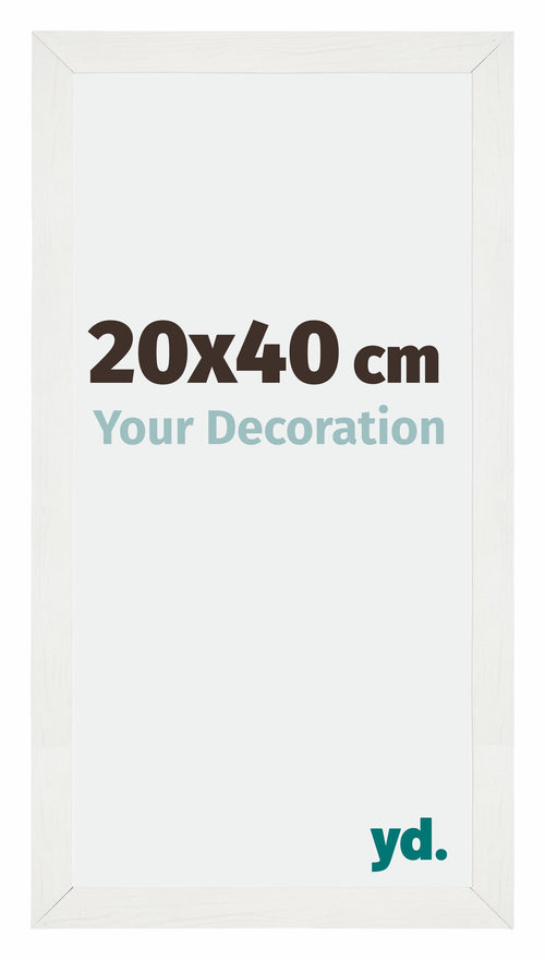 Mura MDF Fotokader 20x40cm Wit Geveegd Voorzijde Maat | Yourdecoration.be